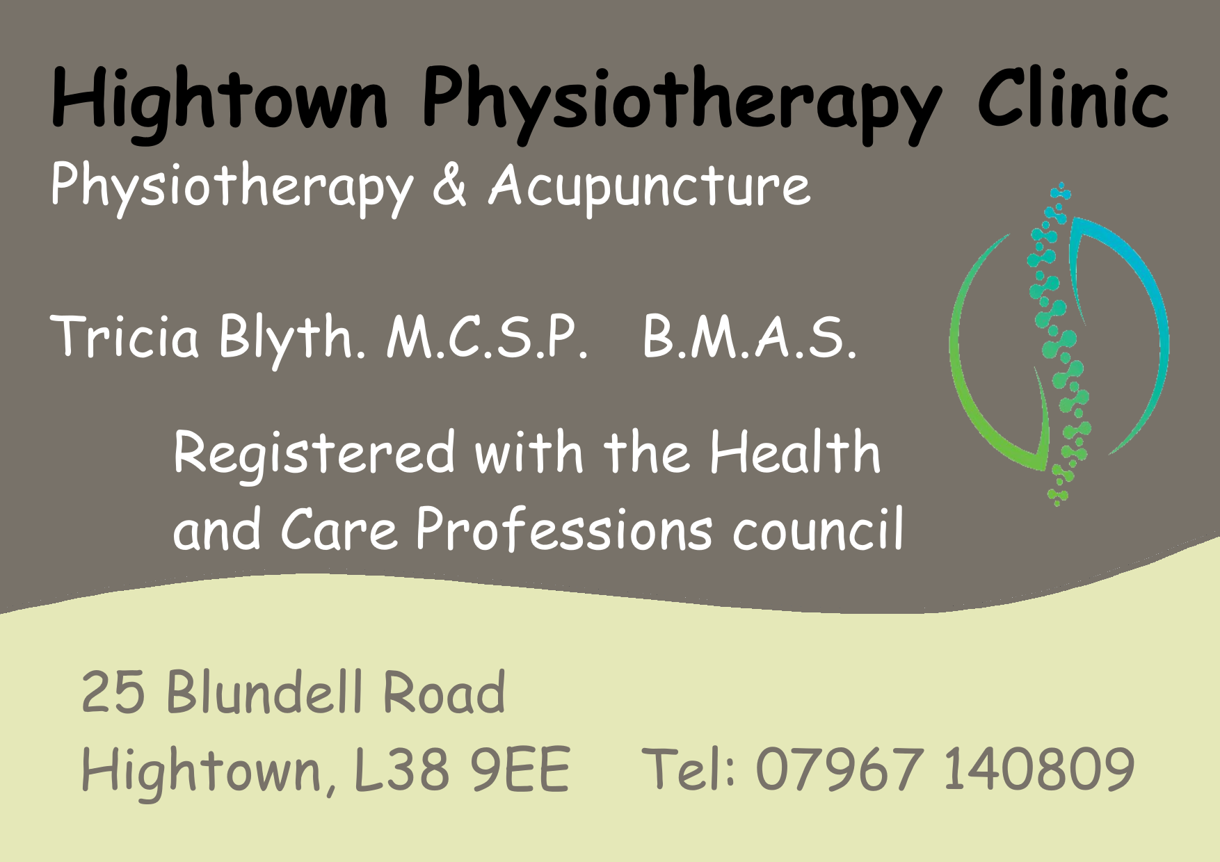 Tricia Blyth (Hightown Physiotherapy) - Website